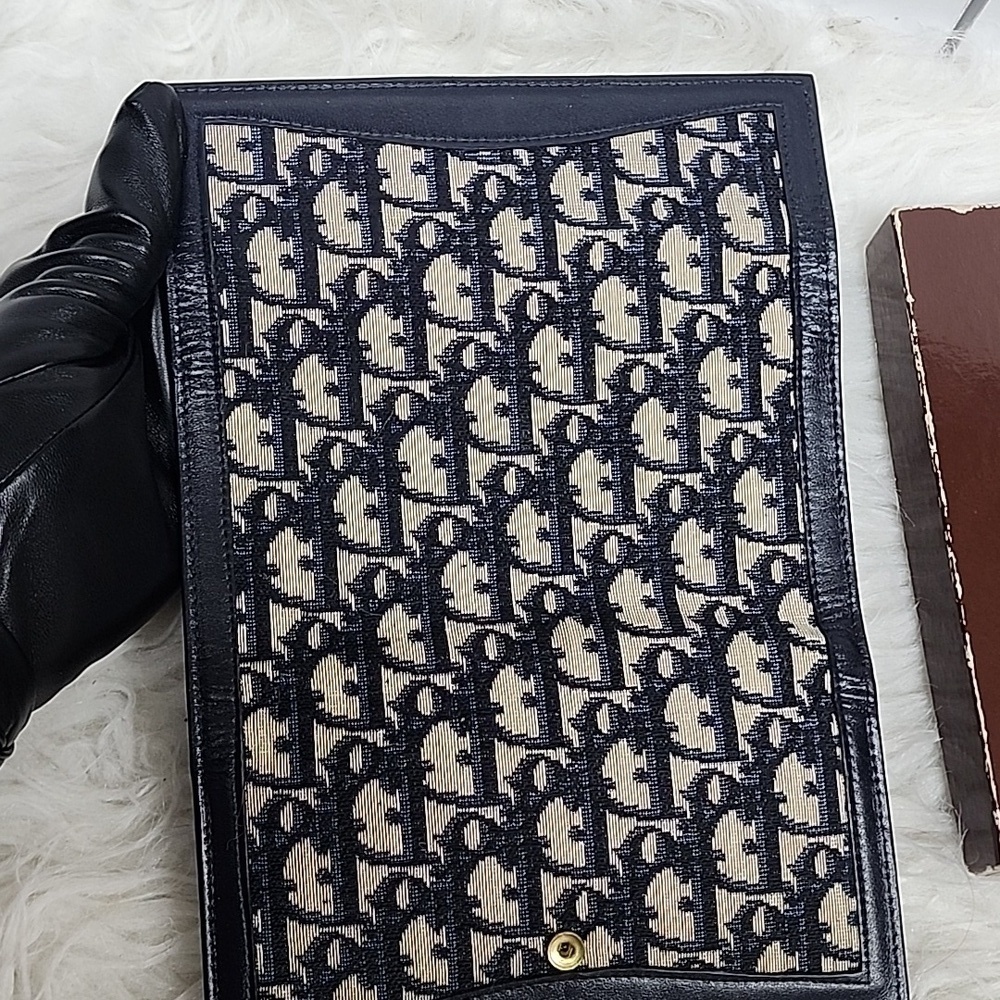 Dior Blue and Beige Women's Wallet - Picture 4 of 9